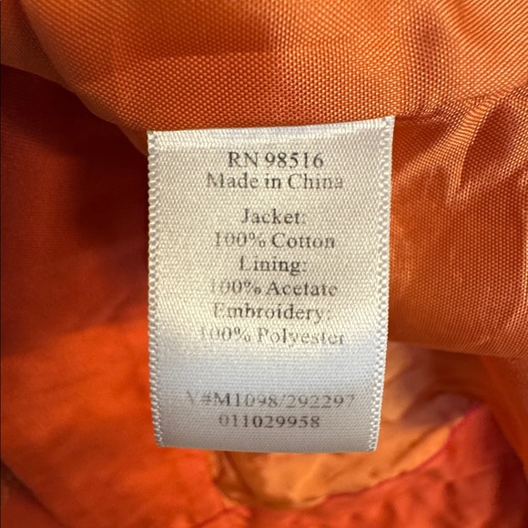 Coldwater Creek Women's Bright Orange Embroidered Blouse - Picture 9 of 9